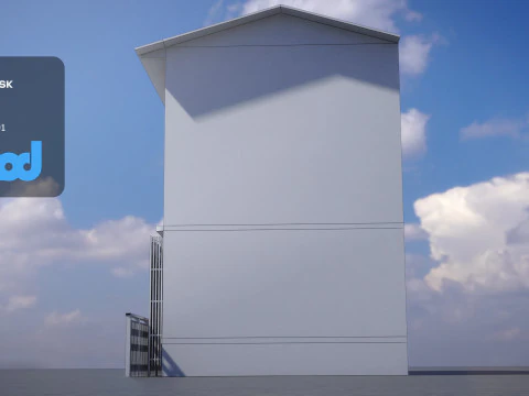 Wooden House 3D Model