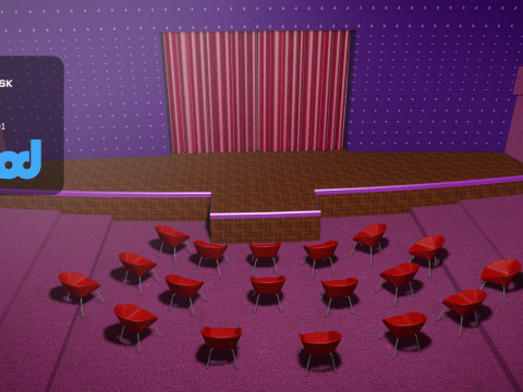 Striptease Stage 3Dモデル
