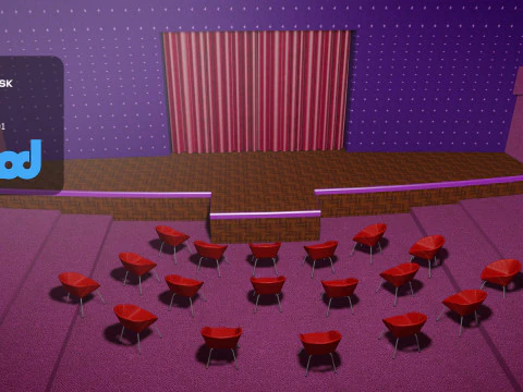 Етап стриптиз 3D Модель