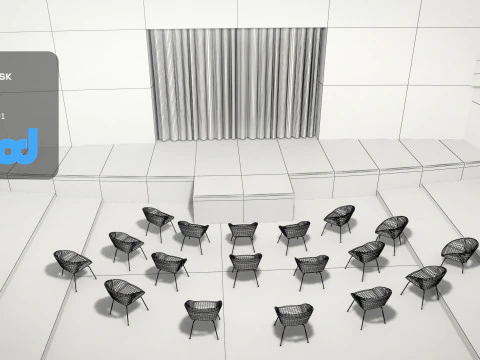 Etapa de striptease Modelo 3D