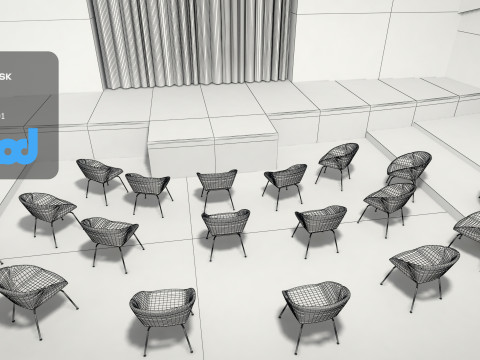 Striptease Stage 3Dモデル
