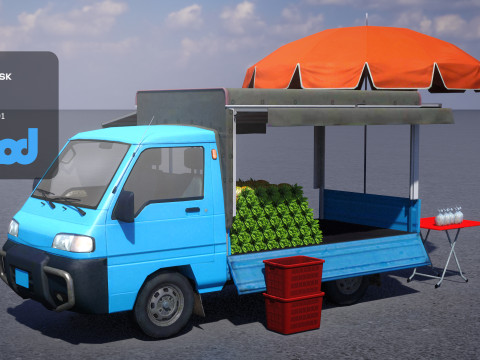 Pineapple Truck 3Dモデル
