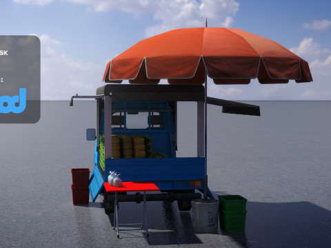 Pineapple Truck 3Dモデル