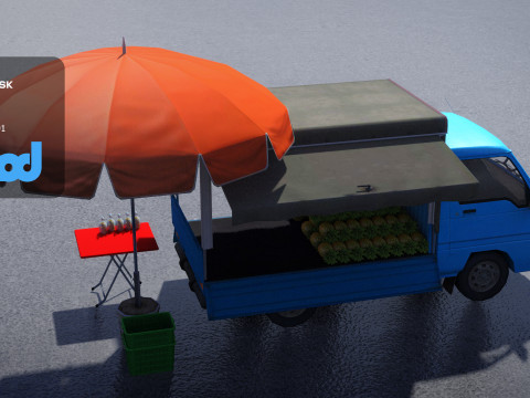 Pineapple Truck 3Dモデル