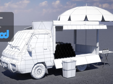 Pineapple Truck 3Dモデル