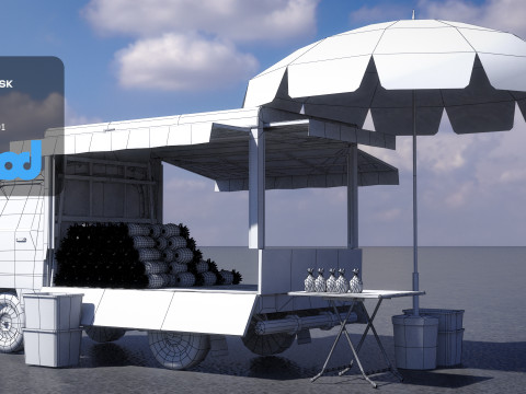 Pineapple Truck 3Dモデル