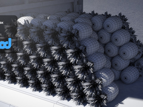 Pineapple Truck 3Dモデル