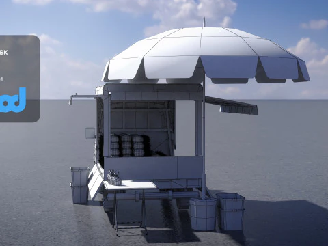 Ананасовый грузовик 3D Модель