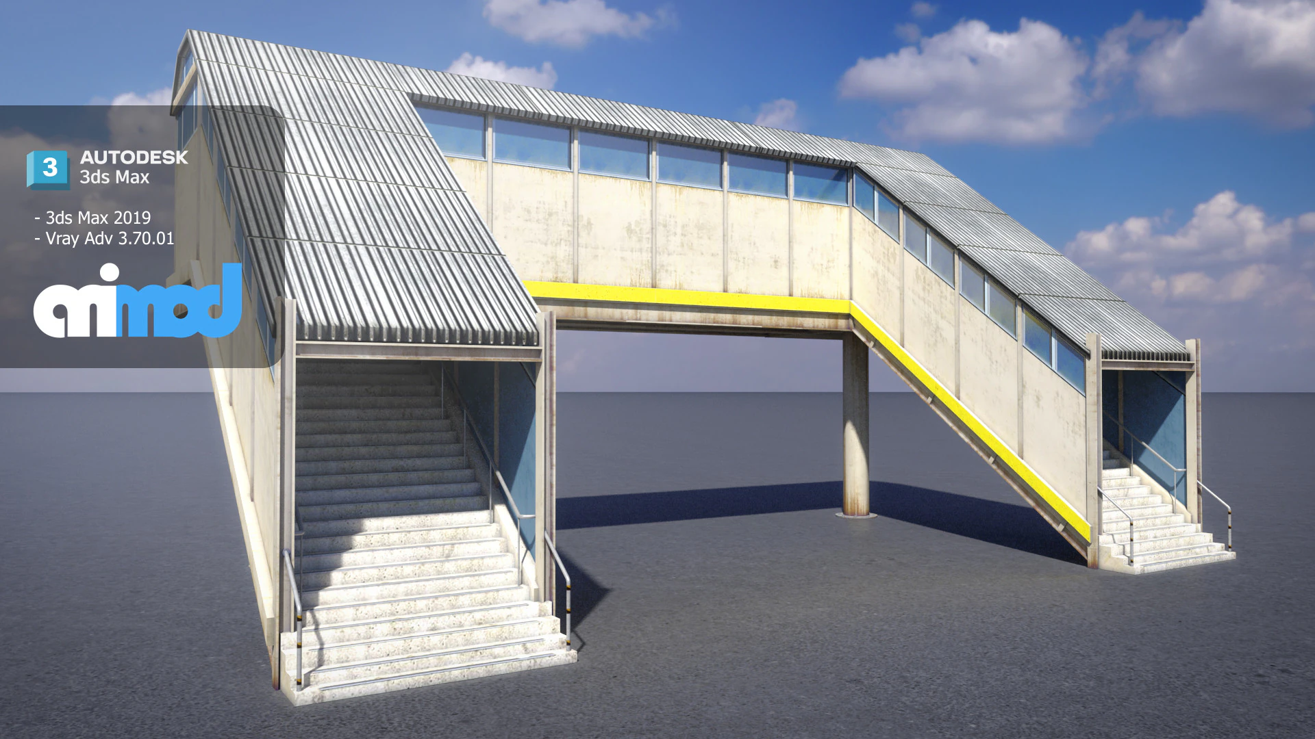 Steg 3D Modell .c4d .max .obj .3ds .fbx .stl .blend 