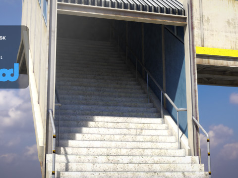Footbridge 3Dモデル