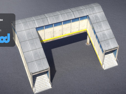 Footbridge 3Dモデル