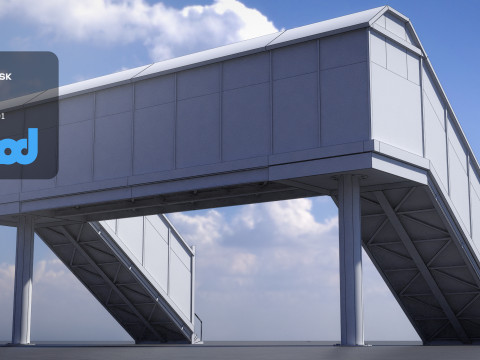 Footbridge 3Dモデル