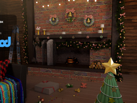 Christmas Home Decor 3D Model