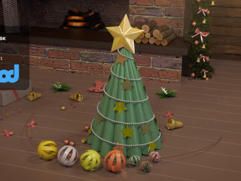 Christmas Home Decor 3D Model