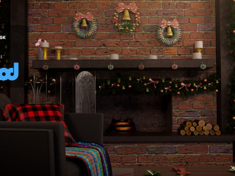 Christmas Home Decor 3D Model