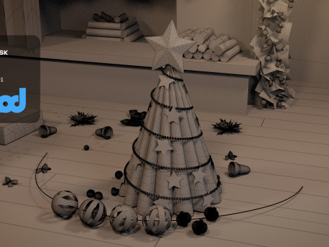 Christmas Home Decor 3D Model