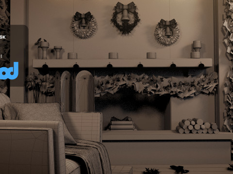 Christmas Home Decor 3D Model