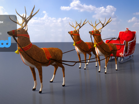 Sleigh 3Dモデル