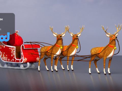 Sleigh 3Dモデル