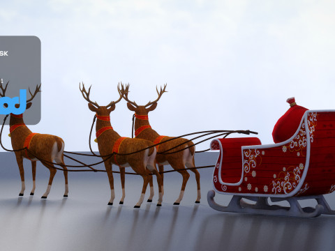 Sleigh 3Dモデル
