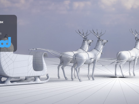 Sleigh 3Dモデル