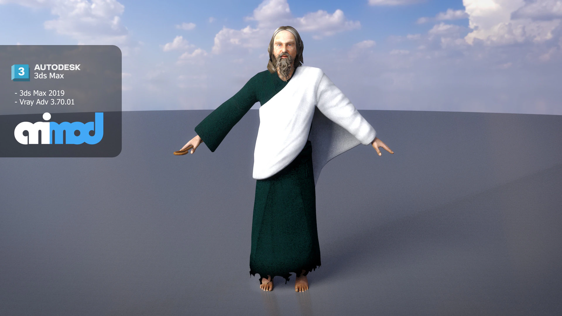 羊飼い 3Dモデル .c4d .max .obj .3ds .fbx .stl .blend 