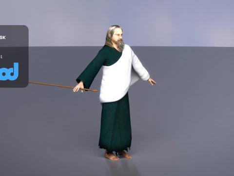 羊飼い 3Dモデル