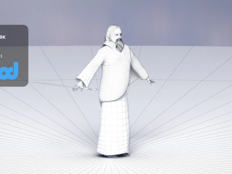 羊飼い 3Dモデル
