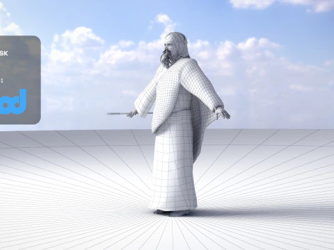 羊飼い 3Dモデル
