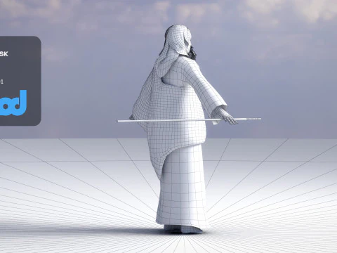 羊飼い 3Dモデル