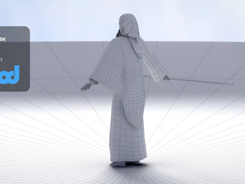羊飼い 3Dモデル