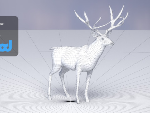 Deer 001 Model 3D