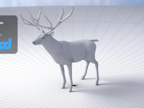 Cervo 001 Modello 3D