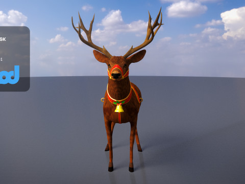 Animal Deer 002 3Dモデル