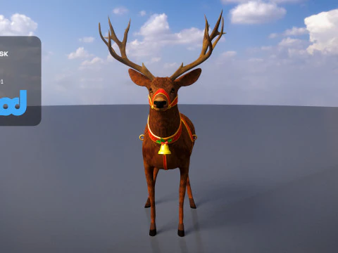 Animale Cervo 002 Modello 3D