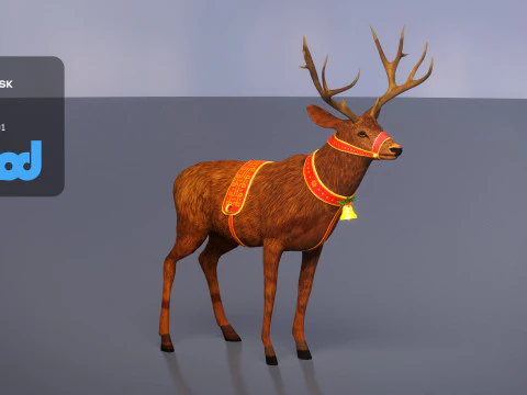 Animale Cervo 002 Modello 3D