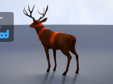 Animal Deer 002 3D Model