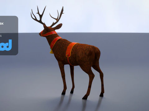 Animale Cervo 002 Modello 3D