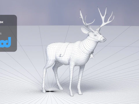 Animale Cervo 002 Modello 3D