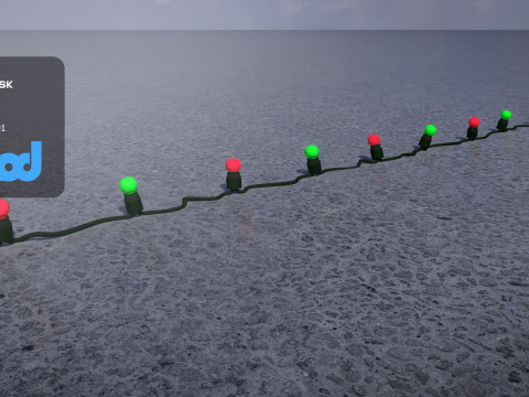 Christmas Light Bulb 3Dモデル