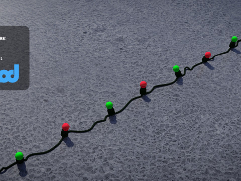 Christmas Light Bulb 3Dモデル