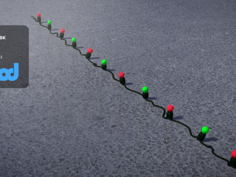 Christmas Light Bulb 3Dモデル