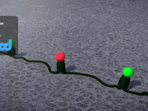 Christmas Light Bulb 3D Model