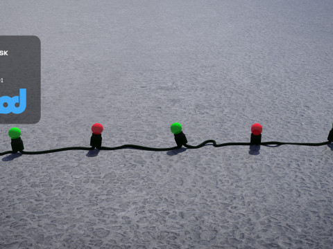 Christmas Light Bulb 3Dモデル