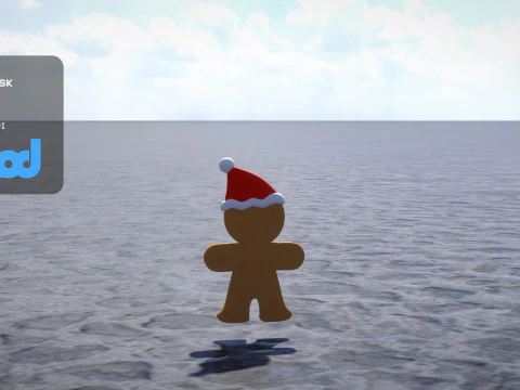 Homem P&atilde;o De Gengibre Modelo 3D