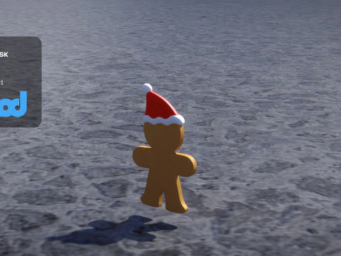 Homem P&atilde;o De Gengibre Modelo 3D