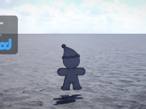 Homem P&atilde;o De Gengibre Modelo 3D