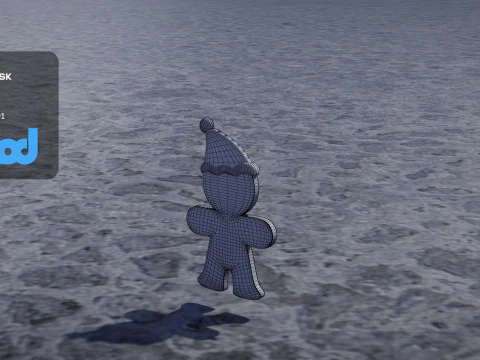 Homem P&atilde;o De Gengibre Modelo 3D