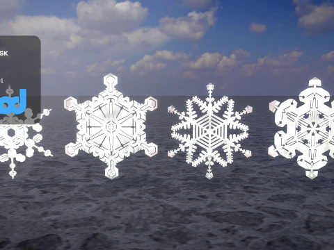 Snow Flake 3D Model