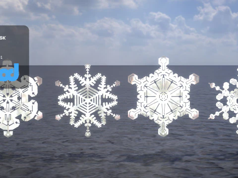 Snow Flake 3D Model